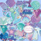 Mermaid Stickers (60pcs) for Laptop, Skateboard, Notebooks, Waterproof PVC for Kids and Adults