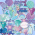 Mermaid Stickers (60pcs) for Laptop, Skateboard, Notebooks, Waterproof PVC for Kids and Adults