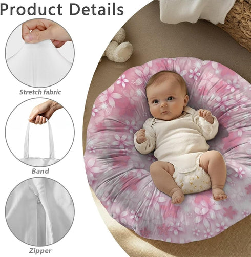 Wiryuouvt Cherry Blossom Nursing Pillow Cover Womens Breastfeeding Pillow Cover for Baby Snug Fits Newborn Nursing