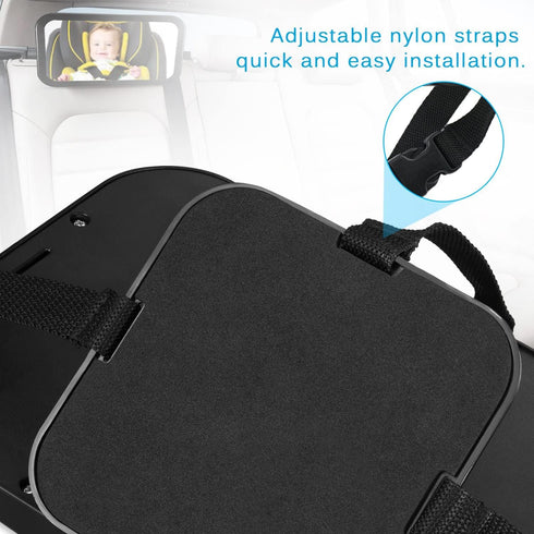Baby Car Mirror DARVIQS Seat Monitor Infant Child in Rear Facing Seat Wide View Adjustable