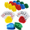 Yuanhe Playing Card Hand Holder Tray - Triangle Shaped Hands-Free Poker Rack Holders, Set of 16