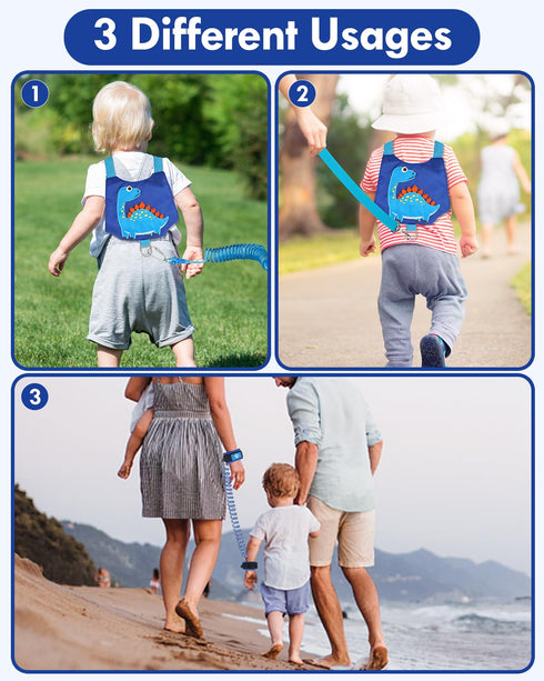 Lehoo Castle Toddler Leash, Toddler Harness with Leash with Anti Lost Wrist Link for Kids, Baby Leash with Key, Kids