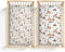 KuphiL10C 2 Pack Western Cactus Horses Hats Mountains Pattern Baby Sheets for Crib,