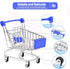 SKYCOOOOL 3 Pcs Mini Shopping Cart, Colorful Metal Shopping Cart Toy Mini Shopping Handcart Mode Tiny Ulitily Trolley