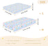 miaozhen 1 Pack 52x28 Cotton Baby Crib Sheets Soft Stretchy Princess Dress Crown Cartoon Crib Mattress Sheet