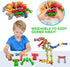 Stem Building Toys for Kids 3-8 Years Old, 125 Pieces Educational Building Blocks with Large Storage Box