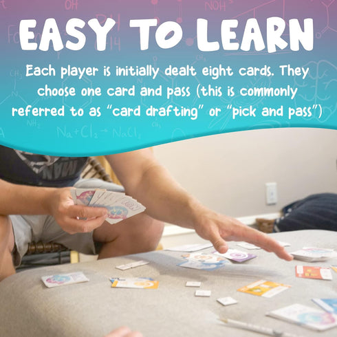 (2nd Genius Games Ion: A Compound Building Game Edition) - A Chemistry Card Drafting Game About Cations, Anion, Noble