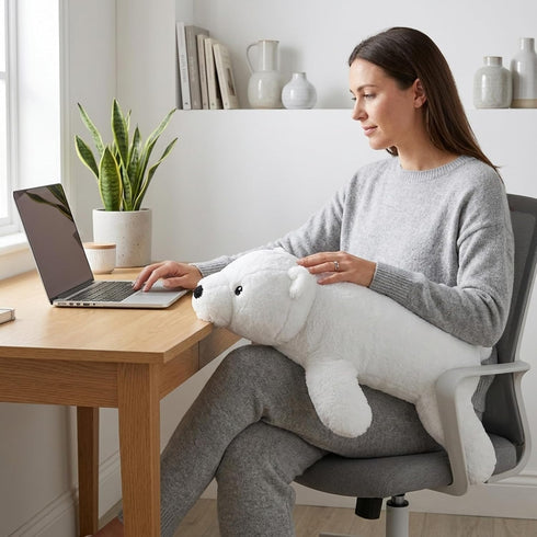 20" WEIGEDU Large Plush Polar Bear Stuffed Animal Soft White Cuddly Toy for Kids, Toddlers & Polar Bear Lovers Adorable