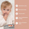Baby Silicone Feeding Set - (5 Pack) Baby Bib, Suction Divided Plate, Self Feeding Spoon & Fork