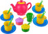 FLORMOON Toy Tea Set, 18-Piece Pretend Play Set with 6 Colors - Includes