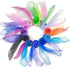 Novelty Place 12 Pcs Dance and Juggling Scarves - Gradient Colors Silk Square Scarf for Performance
