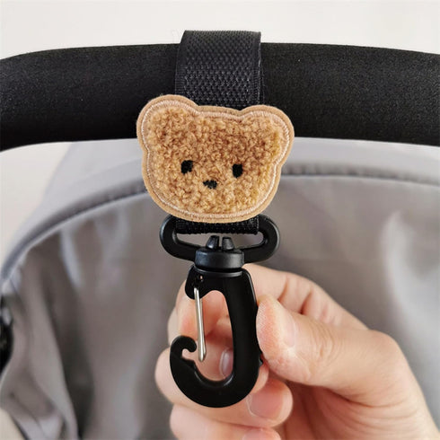PLCPDM Pram Pet Cart Hook Hooks Strap with Clip for Hanging Diaper Bag Shopping Bags Multipurpose Hooks