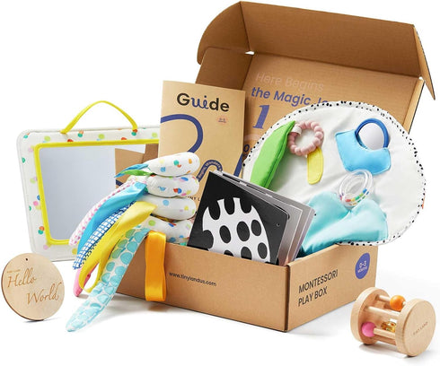 Tiny Land Montessori Baby Toy Set 0-3 Months Newborn Development Sensory Play