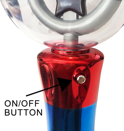 ArtCreativity Spinning Light Up Toy Wand Magic Ball with LED Lights, Sensory Spinner for Kids, Party Favors & Classroom