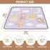 siphylline 50'' 50'' Funny Giraffe Monkey Purple Lilac Soft Padded Baby Gym & Activity Mat for Floor Lightweight Infant