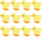 3 Otters 12PCS Wind Up Chick Toys, Jumping Cute Chicken Plush for Kids Easter Party Favors