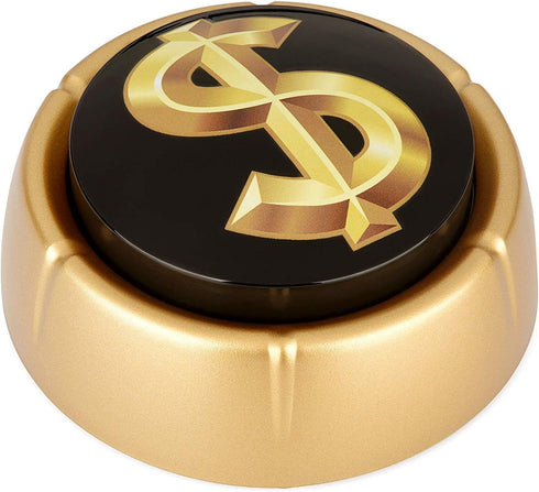 Cash Register Sound Button, Extra Loud Cha-Ching Money Noise, Shiny Gold Color Bling Base, Batteries Included