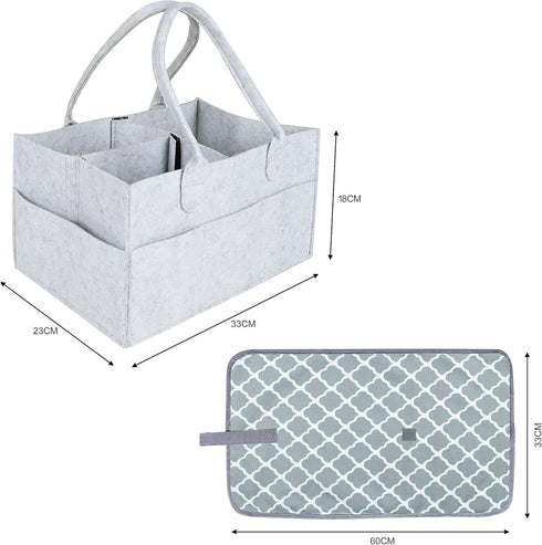 Generic Artemisa - Baby Diaper Caddy Organizer - Includes Changing Mat - Changing table organizer - Baby Baskets
