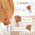 Wooden-Inspired Baby Mobile with Music and Rotating Hook for Crib