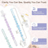 4 Packs Silicone Pacifier Clip Holder with One-Piece Beads, Soft Flexible and Rust-Free Binky Pacifiers Clips