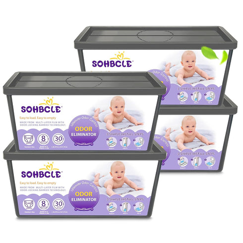 SOHBCLE Refills Compatible with Genie Easy Roll Signature Diaper Pail and Platinum Diaper