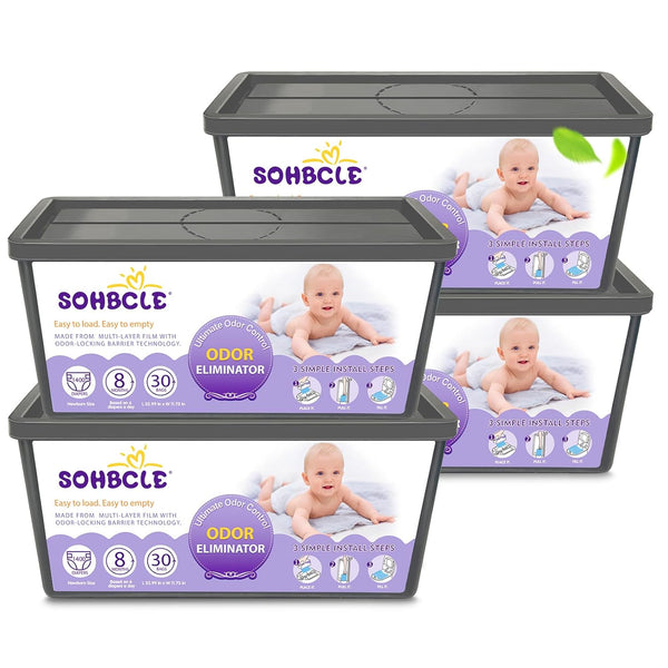 SOHBCLE Refills Compatible with Genie Easy Roll Signature Diaper Pail and Platinum Diaper