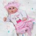 BABESIDE 5Pcs Reborn Baby Doll Clothes - Outfit Accessories Set for 17-22 Inch Dolls