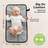 KeaBabies 2-Pack 52X28 KeaBbaies Waterproof Crib Sheets and Portable Diaper Changing Pad - Cotton Neutral Fitted Crib