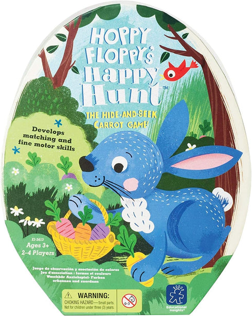 Educational Insights Hoppy Floppy's Happy Hunt - Matching Preschool Board Game for Ages 3+