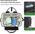 unelmoi Backpack Diaper Bad with Detachable Changing Pad, Large Capacity Waterproof Baby Bag for Moms & Dads (Black)