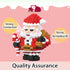 Christmas Micro Blocks Building Set Santa Claus Compatible with Lego - Holiday Present Box for Kids 6-12 Years Old