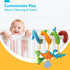 hahaland Car Seat Toys for Babies 0-6 Months - Rattle, Mirror, Crinkle, Squeaky Developmental Travel Toys for Infants