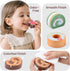 Set, Playset 3-6 CUTE STONE Wooden Toy Tea Party Kids Dessert with Double-Sided Holiday Stand, Cupcake Stand, Pretend