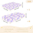 miaozhen 1 Pack 52x28 Cotton Crib Sheets for Baby Boys Girls Soft Sunflower Pastel Purple Yellow Playard Mattress