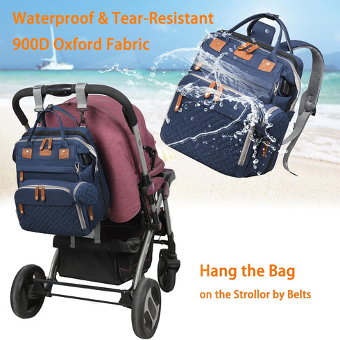 Backpack backpack, Astro alan Baby Diaper Bags with Changing Station, Waterproof Diaper Bag for Moms Dads with USB