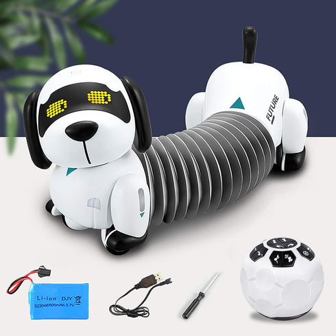 Programmable 6, 7, 8, 9, 10 Dollox Robot Dog Remote Control Dachshund Puppy, RC Robotic Interactive Intelligent Walking