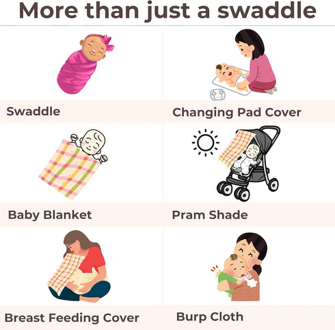 Set 95% 0-3 Swaddles for Newborns Baby Blanket Ultra-Soft Bamboo Viscose Baby Swaddle for Months | Newborn Essentials