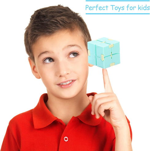 22 Civaner Pieces Infinity Cube Fidget Toys for Kids Handheld Anxiety Relief Fidget Cube Blocks for Teens Boys Girls