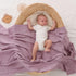 Red & Purple Muslin Swaddle Blanket for Infants