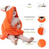 MICHLEY Animal Hooded Baby Towel Washcloth - Premium Cotton Bathrobe for Girls Boys 0-6T (Fox)