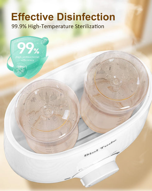 Diol Tode 8-in-1 Bottle Warmer, Fast Baby Bottle Warmer for Breastmilk or Formula, Milk Warmer for Baby, Smart