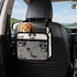 PPIKTC Spacious Hanging Auto Seat Organizer with Ventilated Mesh Pockets for Wet Wipes and Baby Supplies, Cute Raccoon