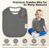 Organic Cotton Baby Bibs – Absorbent Drool Bibs with Snaps for Newborns & Toddlers