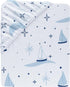 Sailboat Lambs & Ivy Little Skipper Cotton Nautical Fitted Crib/Toddler Sheet