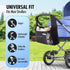 Vanleestar 2 Stroller Organizer, New Fabric Design, Holds Cup Holders for Baby Products, Multiple Pockets for Storing