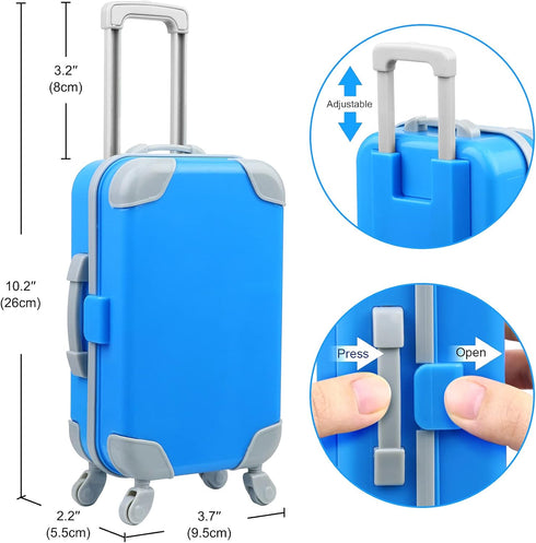 24 18 Inch Set Ecore Fun Pcs Boy Doll Clothes and Accessories Suitcase Play Included Travel Carrier Clothes Camera