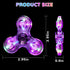 1Pcs 4-8 8-12 WELLVO LED Fidget Spinner for Kids Adults, Light up Sensory Fidget Toys for Kids Anxiety Stress Relief