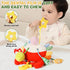 ElapseGlow 18 Tummy Crab Baby Toy - Clip-On Hanging Sensory Toy for Car Seat, Stroller, Gym with Squeaker, Crinkle