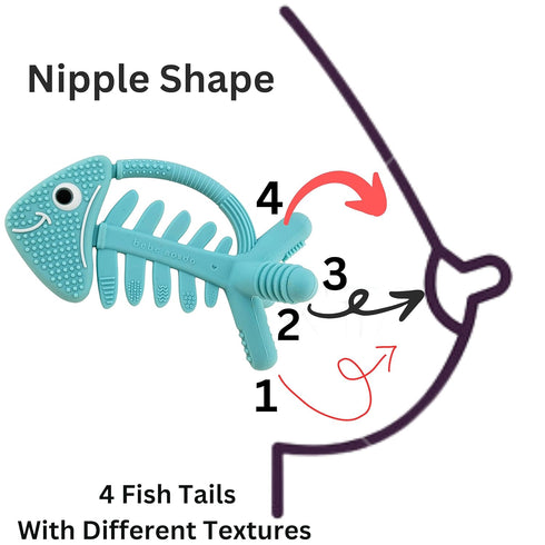 Fish-Themed Baby Crinkle Book - Teething Toy for Infants