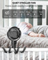 TUNISE 4000mAh, 360 3-Speed, Stroller Fan, Rechargeable with TYPE-C Port, Rotatable, Flexible Tripod, Clip Anywhere